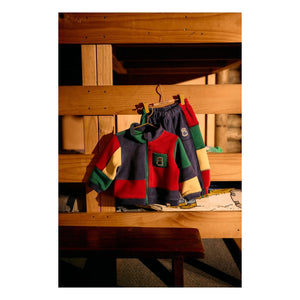 Goldie + Ace - Renk Bloklu Polar Fermuarlı Sweatshirt | Mavi