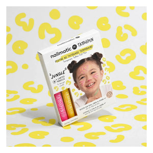 Nailmatic Kids - Tattoopen Jungle Tattoo Keçeli İkili Kit Seti