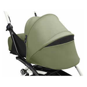 Stokke® - YOYO³ 0+ yenidoğan bebek arabası Beyaz şasi | Zeytin
