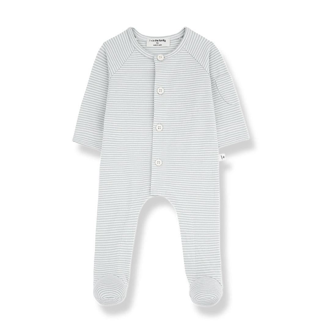 1+ In The Family Philipe Jumpsuit w/feet - Nuvola-Bodysuits-Nuvola-3m | Natural Baby Shower