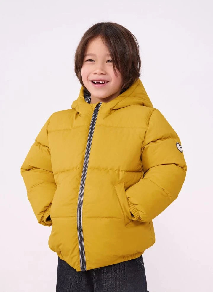 Petit Bateau - سترة مبطنة سادة | أصفر