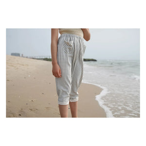Soor Ploom - Vichy Harem Pantolon | Buz Mavisi