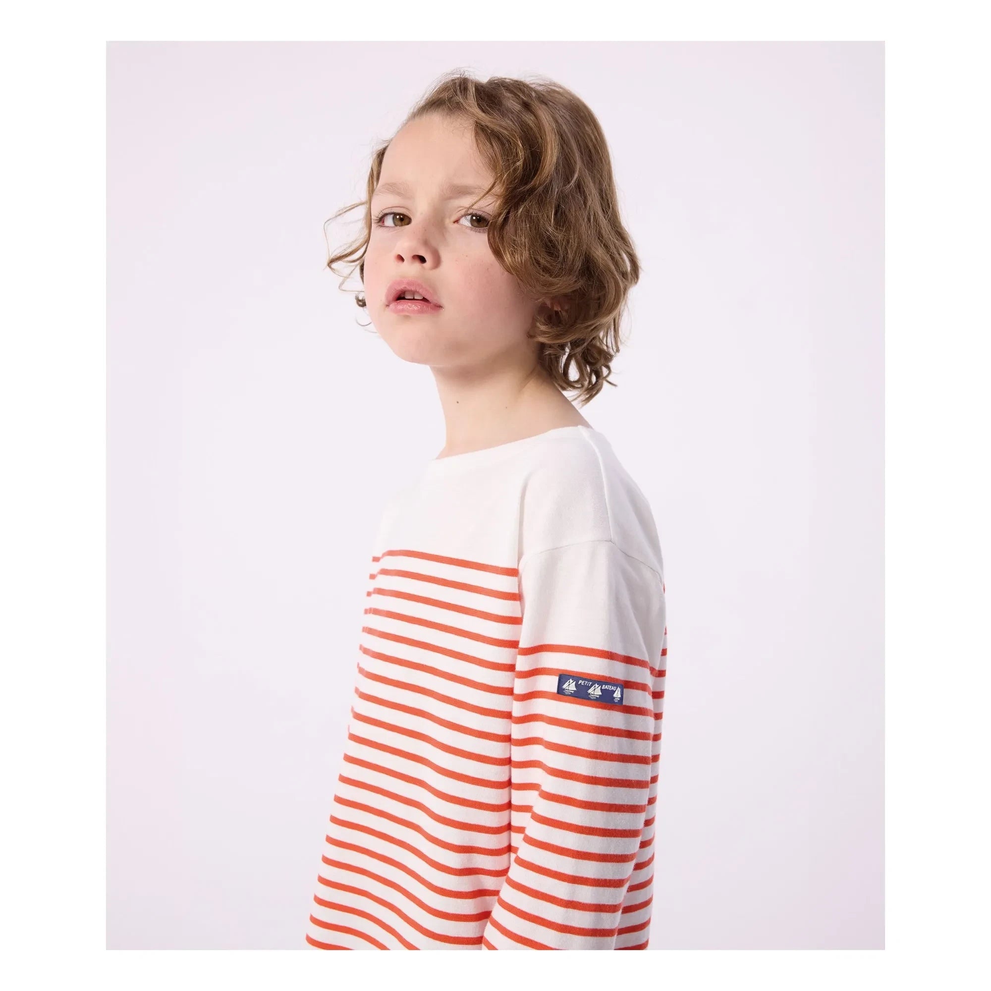 Petit Bateau - Hafif Marinière Tişört | Turuncu