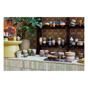 HKliving - Stoneware kupa | Turuncu
