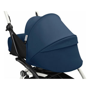 Stokke® - YOYO³ 0+ yenidoğan bebek arabası Beyaz çerçeve | Air France Mavisi
