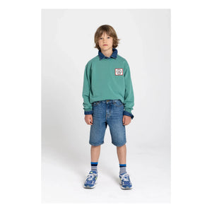 Hundred Pieces - Ryde Wheelers organik pamuklu sweatshirt | Zümrüt yeşili