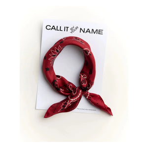 Call it by your name - Küçük İpek Bandana | Kırmızı