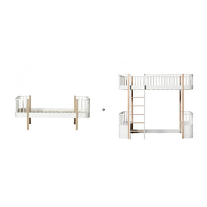 Oliver Furniture - Yüksek Ahşap Ranza | Beyaz