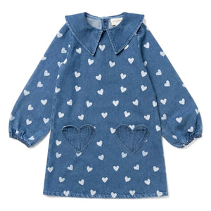 Louis Louise - Odile Kalp Denim Elbise | Mavi