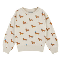 Emile et Ida - Sweat Dogs Organik Pamuk | Ekru