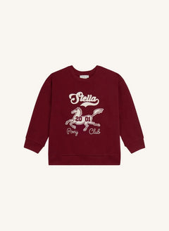 Stella McCartney Kids - Stella sweatshirt 2001 | Koyu kırmızı