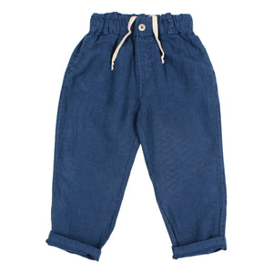 Búho - Keten pantolon | Lacivert