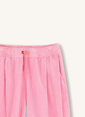 Kenzo - Kadife Lastikli Pantolon | Şeker Pembe