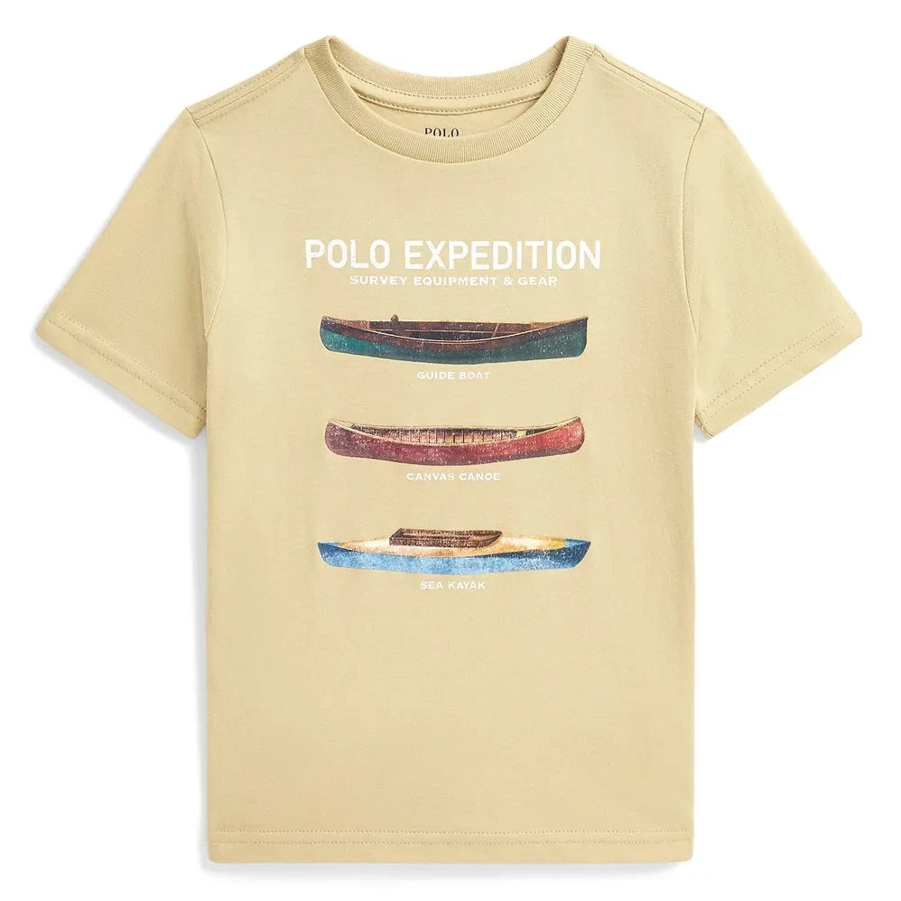 Ralph Lauren - Expedition Polo تيشيرت | بيج