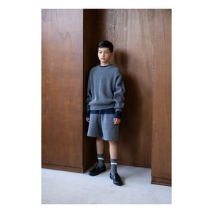 Smallable Kid - Organik Pamuk Harrington Kazak | Gri melanj