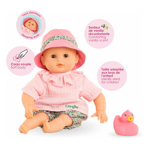 Corolle - İlk bebeğim - Bébé bain Coralie | Açık Pembe