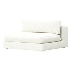 Panac Edition - Bellechasse 2 Kişilik Şömine Sandalyesi, Bouclé - 120 cm | Kırık Beyaz