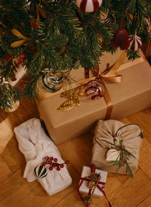 Broste Copenhagen - Cam Sarmal Noel Süsleri — 3'lü Set | Kırmızı