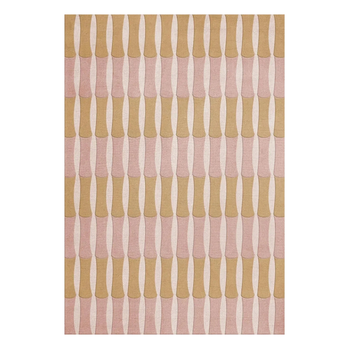 Layered - Bambu Ormanı yün halı, Alice Crawley | Pembe
