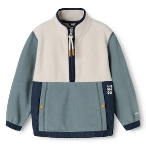 Liewood - Wynn Fleece Sweatshirt مصنوع من ألياف معاد تدويرها | أزرق