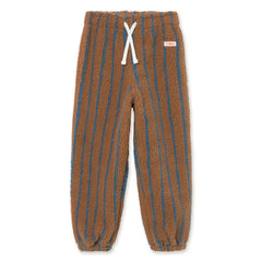 Tinycottons - Çizgili Sherpa Tarzı Jogger | Kahverengi