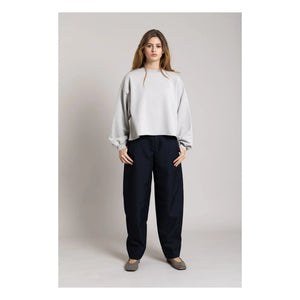Smallable Woman - Bria organik pamuklu sweatshirt | İnci grisi