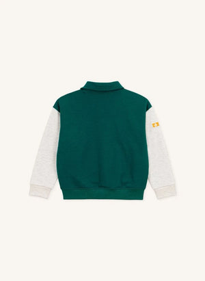 Petit Bateau - Teddy Renk Bloklu Ceket | Yeşil