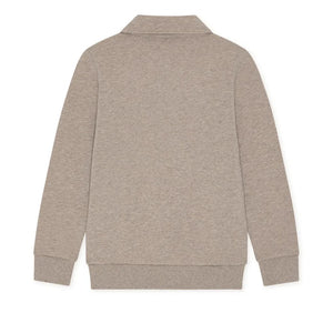Les Deux - Kolej Ragbi Polo Yaka Sweatshirt %100 Organik Pamuktan Üretilmiştir | Kum
