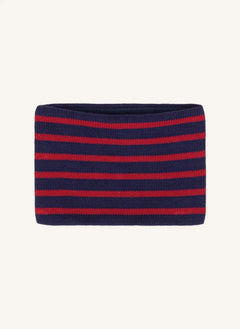 Petit Bateau - Çizgili Organik Pamuk Choker | Gece mavisi