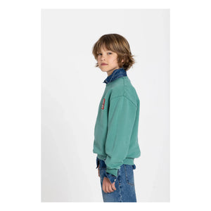 Hundred Pieces - Ryde Wheelers organik pamuklu sweatshirt | Zümrüt yeşili