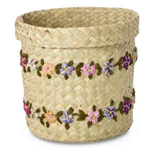 Rice - Rafya saklama sepeti Flowers