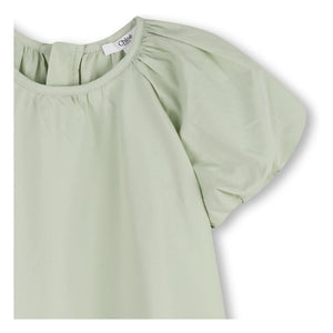 Chloé - Organik Pamuk Poplin Elbise | Mint Yeşili