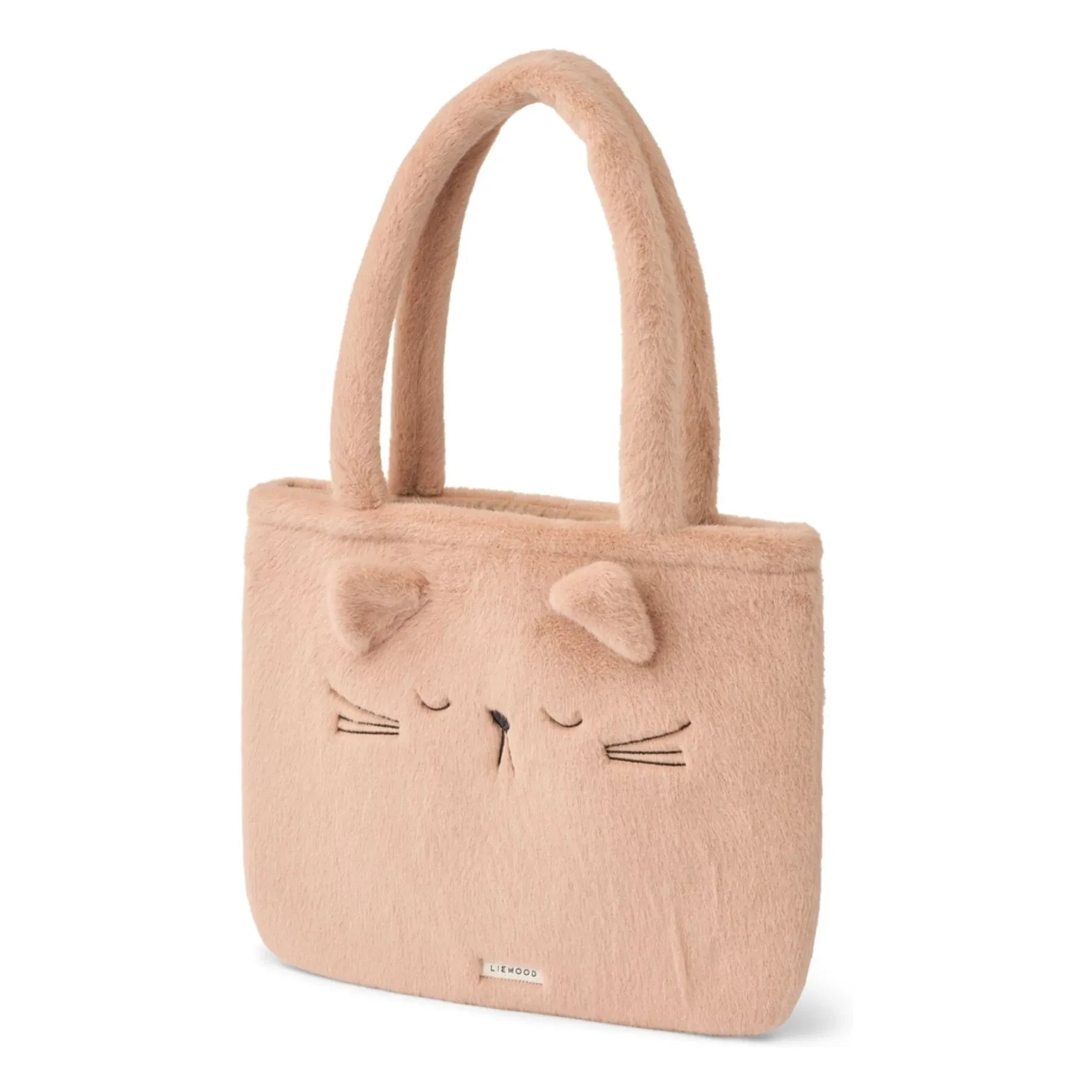 Liewood - Lexi Kedi Organik Pamuk Kürklü Tote Çanta | Pembe