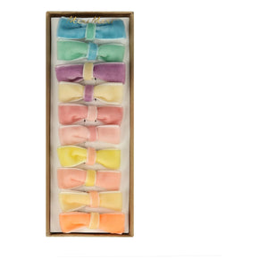 Meri Meri - Kadife fiyonk saç tokaları - 10'lu Set | Pastel