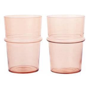 Ferm Living - Boya Glasses - 2'li Set | Framboise
