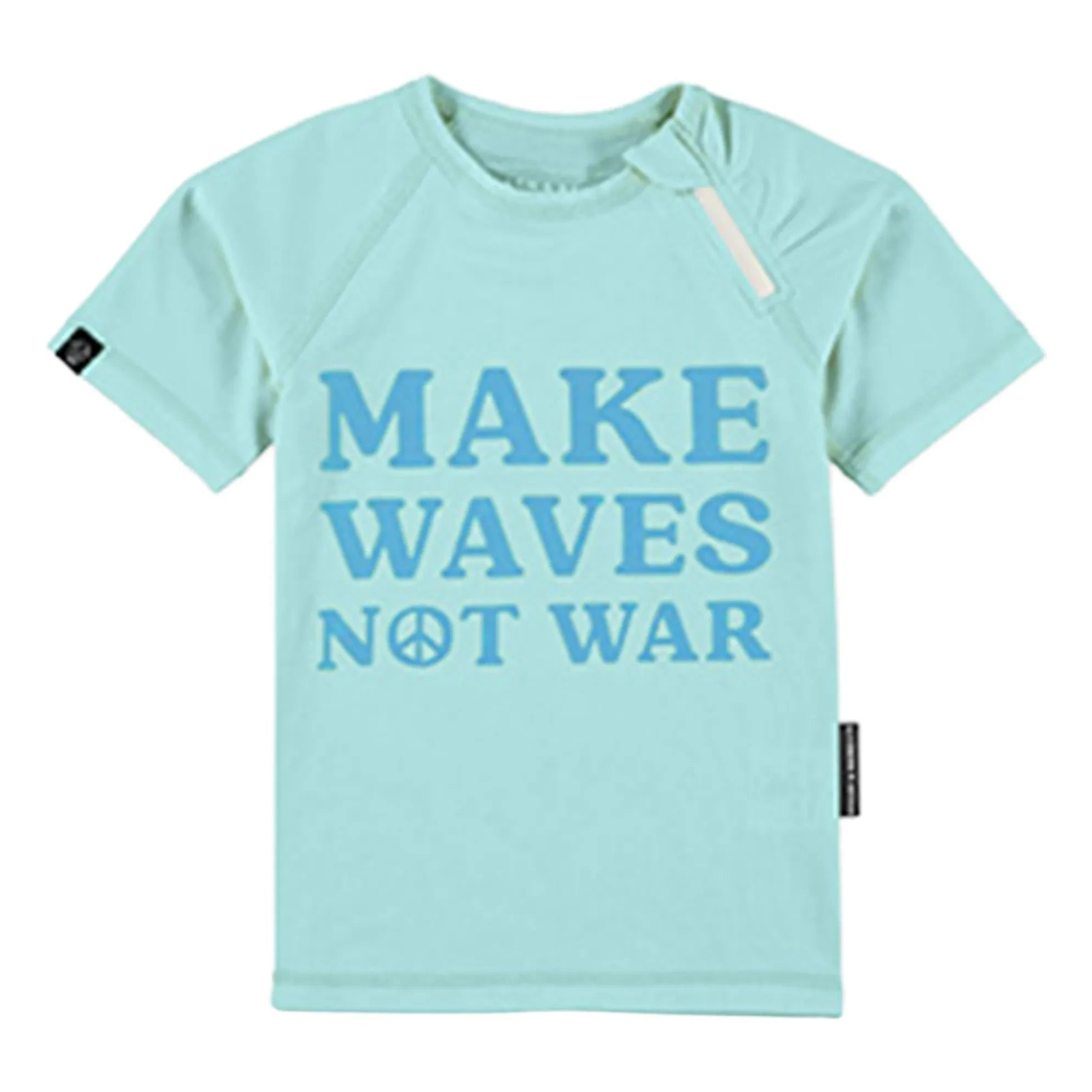 Beach & Bandits - Makes Waves Anti-UV Tişört Geri dönüştürülmüş lifler | Açık mavi