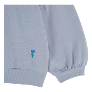 Emile et Ida - Organik pamuklu bisiklet yaka sweatshirt | Mavi