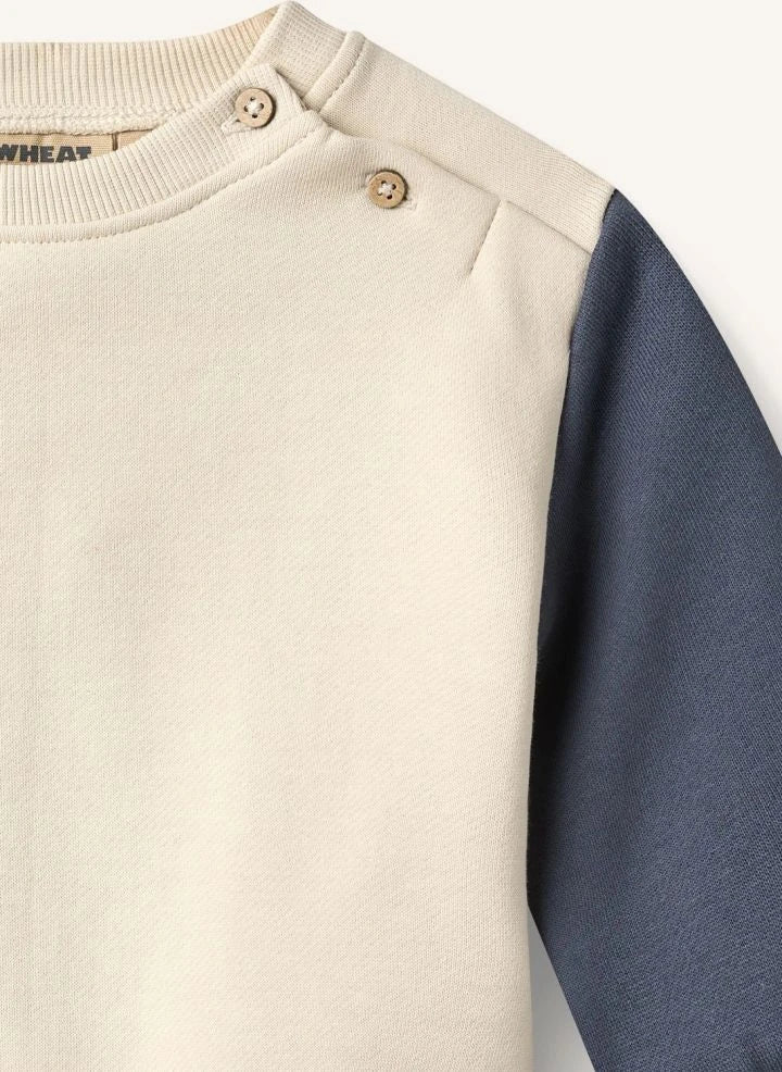 Wheat - Elliot سيارة Sweatshirt, قطن عضوي | Ecru