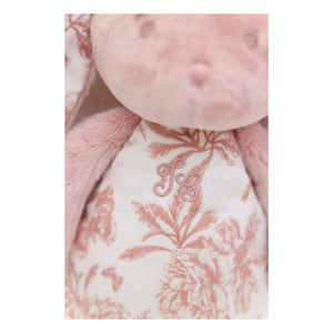 Tartine et Chocolat - Doudou gece lambası Augustin le lapin Toile de Jouy | Şeftali