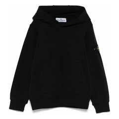 Stone Island - Logo Kapüşonlu Sweatshirt | Siyah