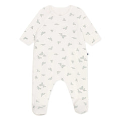 Petit Bateau - Barinou Organik Pamuklu Ayaklı Pijama | Ekru