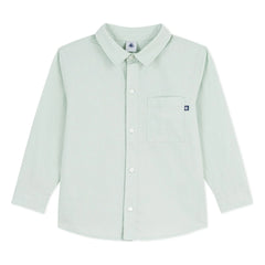 Petit Bateau - Adaçayı | Düz Keten Gömlek