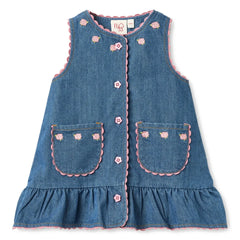 Flöss - Monique Denim Elbise | Mavi