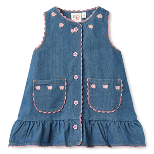 Flöss - Monique Denim Elbise | Mavi