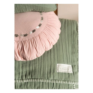 Editions Aimable - Ferdinand Yuvarlak Minder | Toz Pembe Poplin