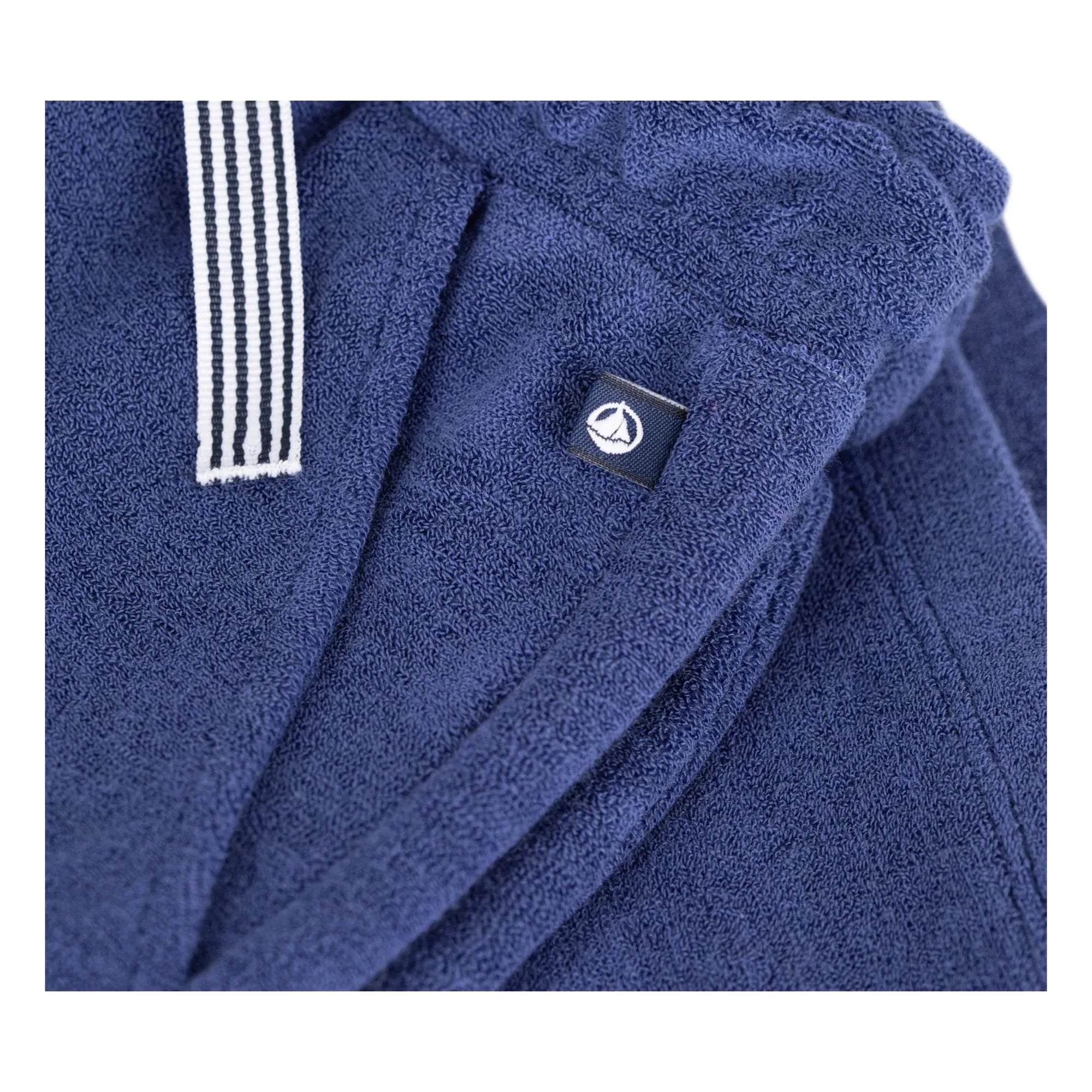 Petit Bateau - Uni Sünger Bermuda Şort | Lacivert