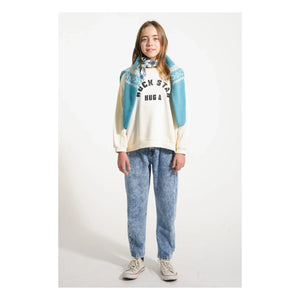 Piupiuchick - Rock Star organik pamuklu sweatshirt | Ecru