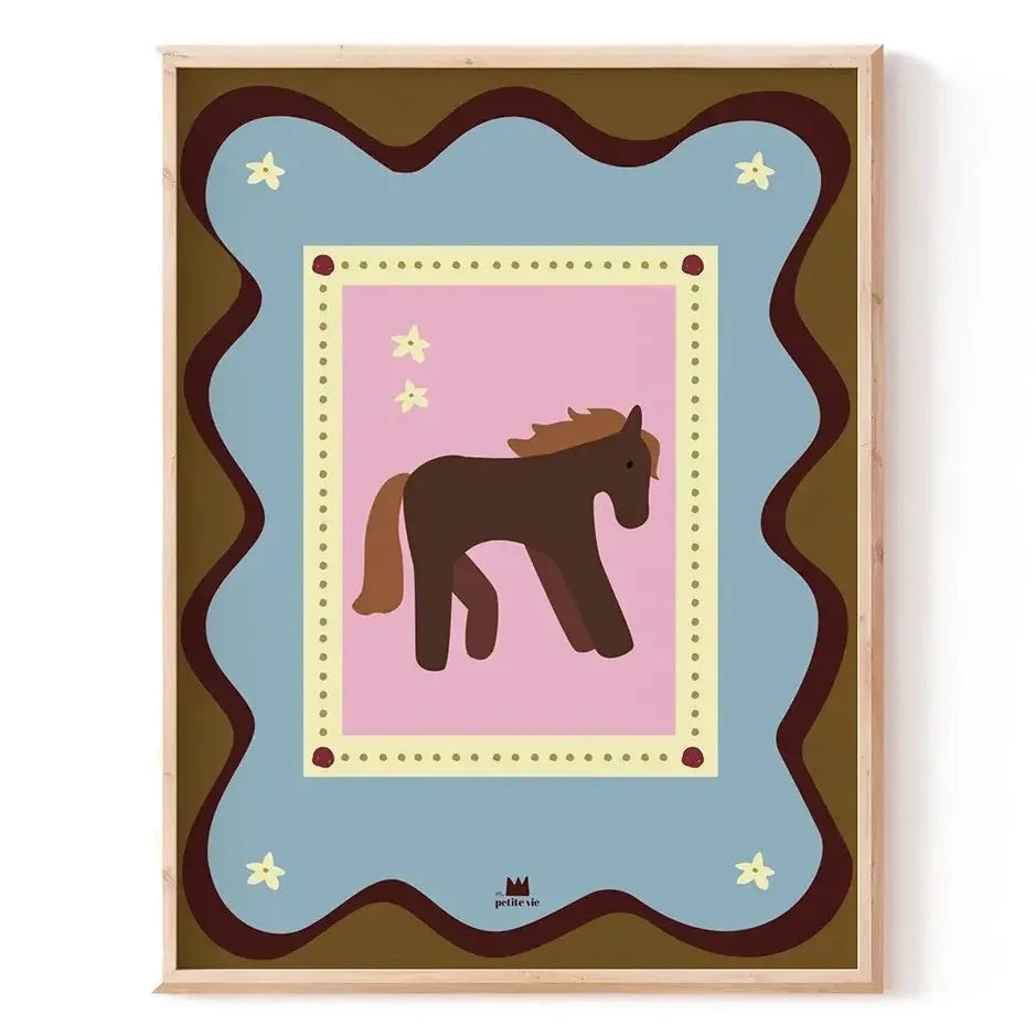 Ma petite vie - "The Horse" ملصق | بني