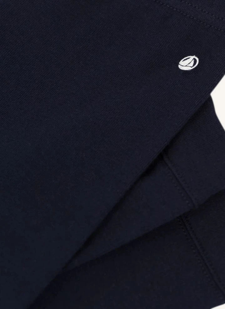 Petit Bateau - سروال ضيق من القطن العضوي للأطفال | كحلي
