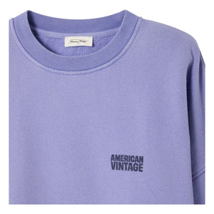 American Vintage - Plizzy Pamuklu Sweatshirt | Lavanta